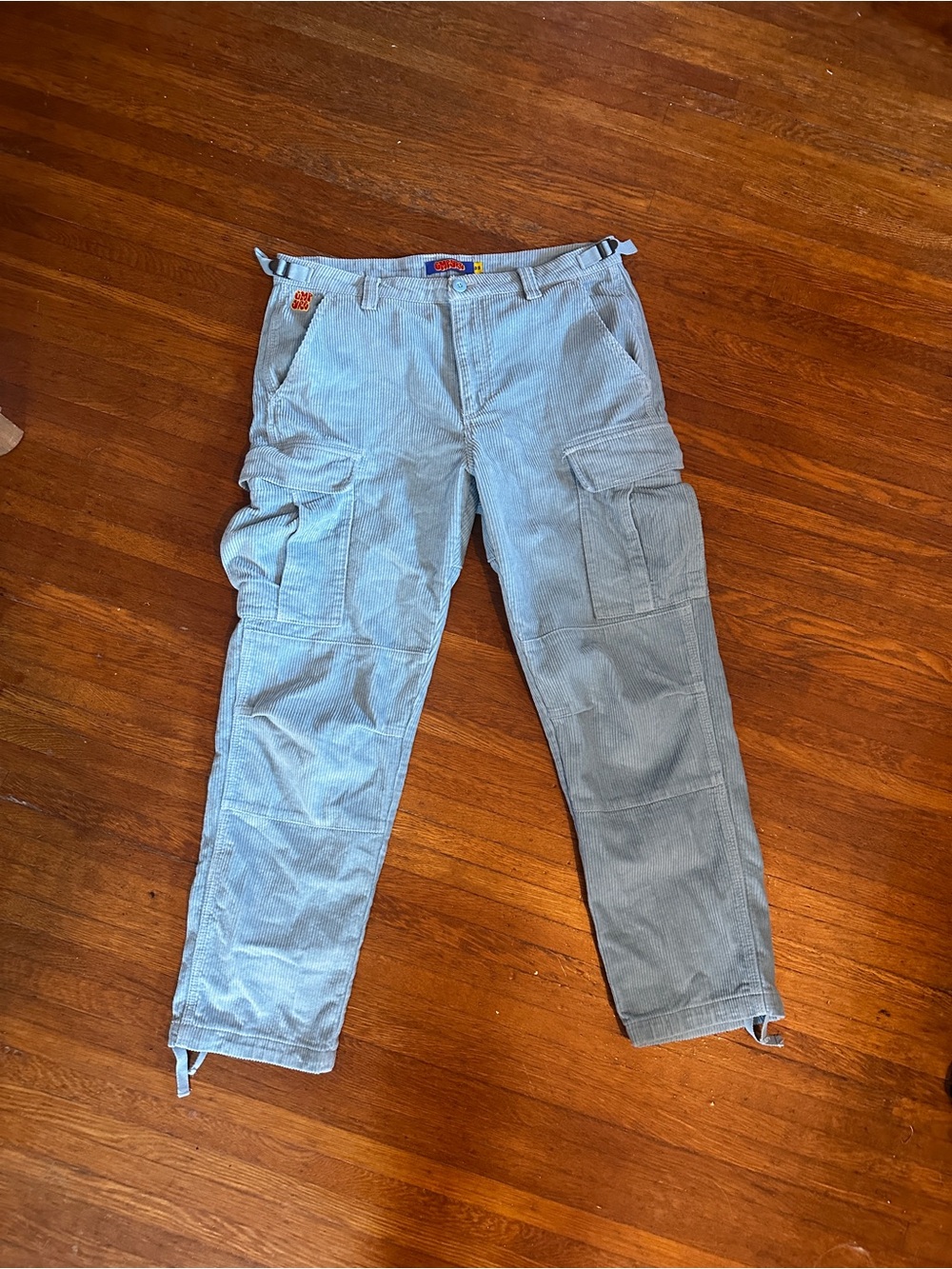 Empyre Light Blue Corduroy Cargo Pants